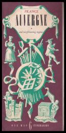 英）FRANCE AUVERGNE （観光パンフレット、裏面地図）　