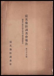 震災豫防調査會報告　第75號　　硫黄岳（焼岳）噴火事項地質調査報告