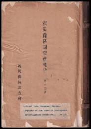 震災豫防調査會報告　第13號　　耐震家屋建設ニ関スル調査　外
突