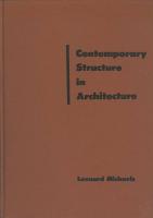CONTEMPORARY STRUCTURE IN ARCHITECTURE