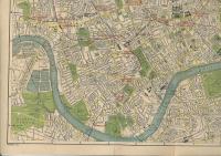 (英)ロンドン市街観光ガイド図　(BACON`S MIDGET MAP OF CENTRAL AND WEST LONDON)