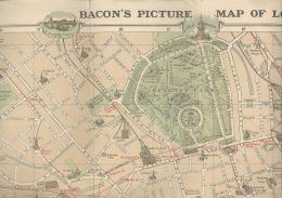(英)ロンドン市街観光ガイド地図　(BACON’ PICTURE　MAP OF LONDON)