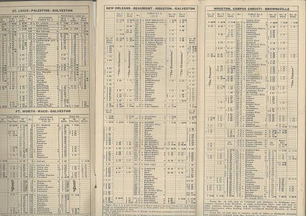 英 時刻表 missouri pacific lines time tables gulf coast lines 有