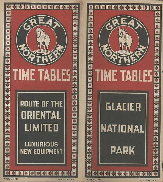 英 時刻表 great northern time tables oriental limited 有 みな