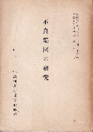 不良集団の研究　家庭裁判所調査官実務研究報告書 昭和30年度第2号