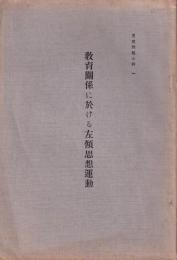 教育関係に於ける左傾思想運動