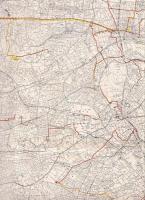 60Kv以上地中送電路一覧図　三万分一