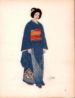 (仏)LE COSTUME JAPONAIS ET INDONESIEN　48枚揃