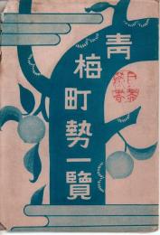 東京府青梅町勢一覧（裏面 青梅町全圖）　