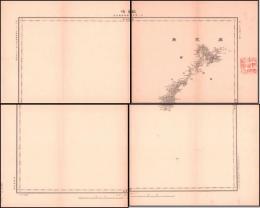「甑嶋」　第六師管薩摩國甑島郡　二十万分一之尺