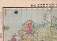 最新世界大地図　袋付