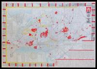 改正東亰全圖　東京名勝獨案内　十五区六郡町村一覧　52×75