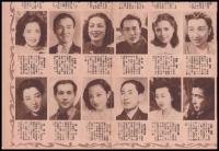 日本映画花形名鑑　裏：レコード歌手花形名鑑・アメリカ映画花形名鑑