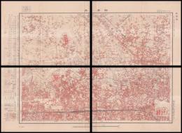 一万分一地形圖　假製版　彩色　東京近傍　17號「新井」