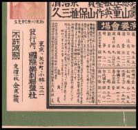 【番付】東京三曲名家一覧　昭和七年度