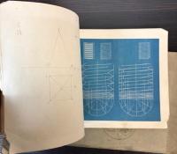 用器画教科書　投影図法上下巻・平面幾何図法　3冊で