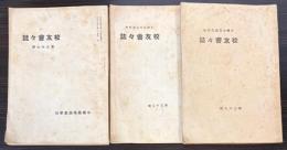 小樽高等商業学校校友会会誌　第29・33・37号