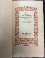 JOHN MILTON Poems in English with Illustration by WILLIAM BLAKE