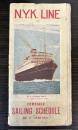 （日本郵船時刻表）N.Y.K.LINE COMBINED SAILING SCHEDULE NO.4 (1930-1931)