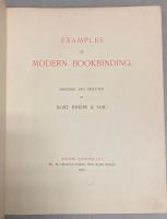 Examples of Modern Bookbinding