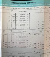 （英文パンフ）日本航空　1958年8月～11月