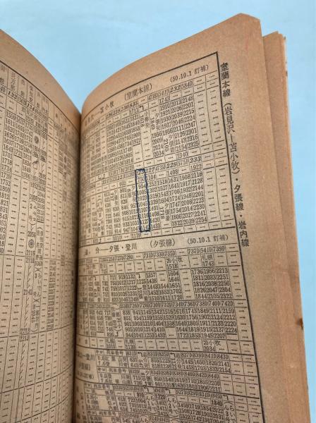 ポケット全国時刻表 1975年12月（昭和50年）奥羽本線電化