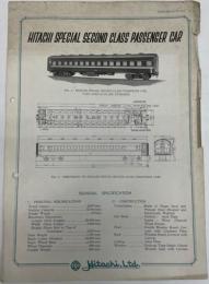 （英文カタログ）Hitachi Special Second Class Passenger car（日立特別二等客車）