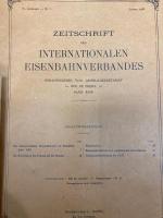 （独文）国際鉄道協会雑誌　1931年11・12月号/1933年1月号　　2冊で