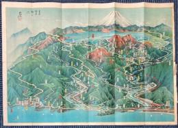 岳南温泉郷　ガイド・鳥瞰図