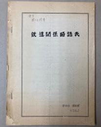 鉄道関係略語表