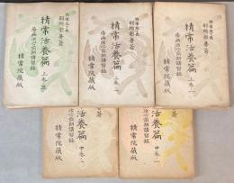 精常活養篇　上巻ノ1～3、中巻ノ1・2