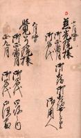 　豊前中津藩年中御参詣御名代書