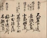 園部藩小出家分限帳等