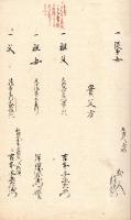 由緒書、親類書等書上写