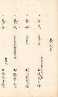 由緒書、親類書等書上写