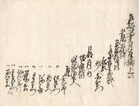 越後国魚沼郡池沢村徳永与三右衛門控文書