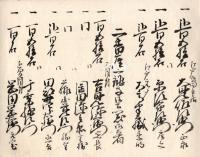 陸奥国三春藩礼之次第知行諸役幷に寺社御礼名乗付