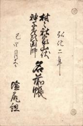 信州塩尻組地方文書（仮題）