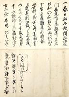越後国頸城郡美守村長尾七左衛門書留
