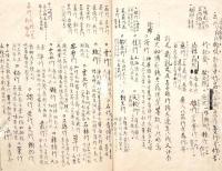 　本　草　会　記　（端本）