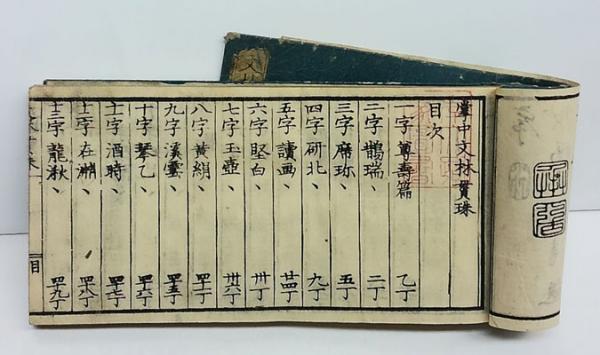 掌中 文林貫珠 全(清:陳鴻績 輯 日:曽之唯 纂、森世黄 補