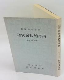 研究会政治年表　増補改訂　貴族院政治年表