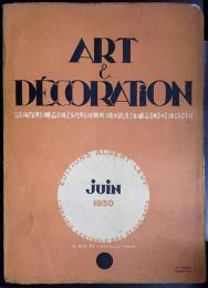 Art et Décoration, Revue Mensuelle D'art Moderne　　JUIN 1930　6月号