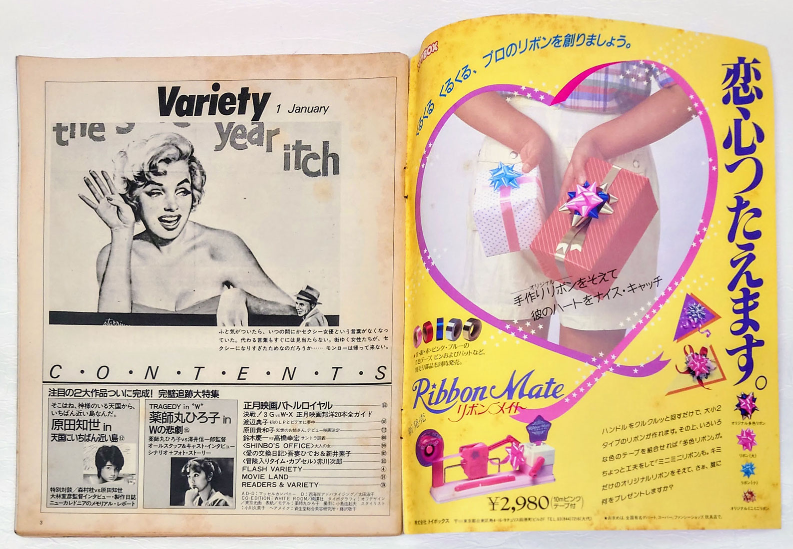 薬師丸ひろ子 レトロ 希少品 資生堂 ポーセリア 販売企画書