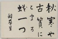 折帖　室生犀星、前田夕暮、硲伊之助、田中青坪