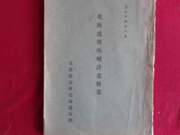 北海道新拓殖計画対案（立憲政友会北海道支部、大正14年）対案の要項、移住民招来、自作農創生、産業の施設、運輸交通施設、治水施設、港湾施設、教育施設、新計画の財源、ほか