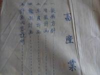 大島復帰に伴う関係種類綴り（昭和28年、奄美六島地方庁・畜産課）奄美群島緊経済振興特別計画書 付帯事項、畜産業振興計画、畜産業の概況（終戦前）奄美大島畜産関係資料調査（経済部畜産課）奄美大島畜産の現況（長文）