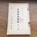 秘 思想研究資料 第二十一輯 （昭和7年7月、司法省刑事局）詳細は目次画像参照