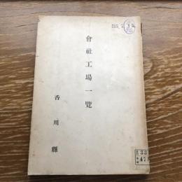 会社工場一覧（昭和14年、香川県）詳細は目次画像参照
