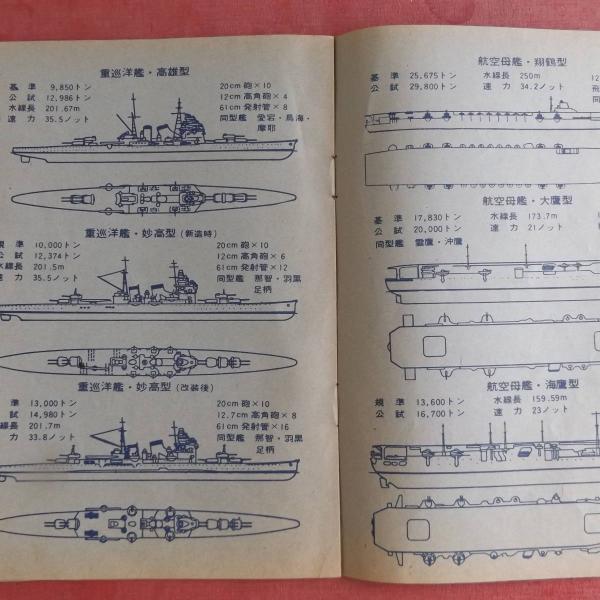 日本海軍主要艦艇艦型図集（「丸」附録、昭和31年） 戦艦大和 伊勢 